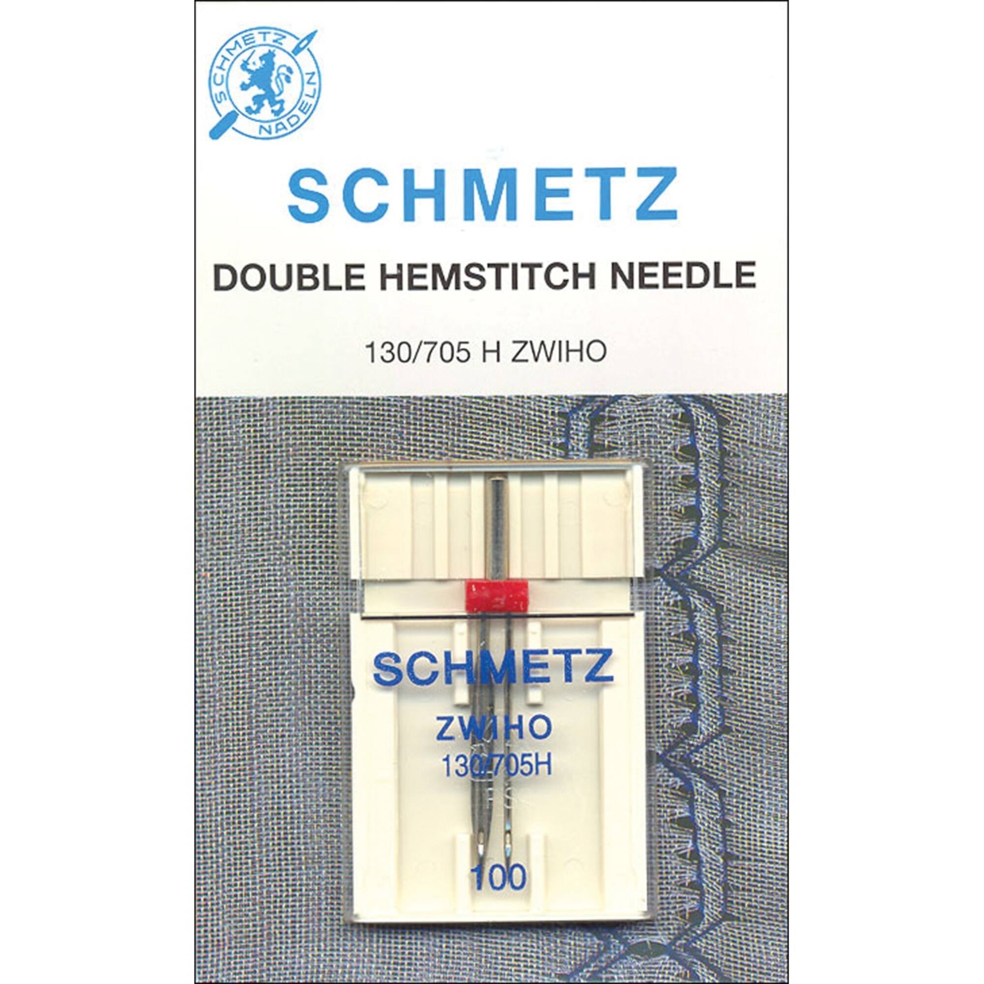 Euro-notions Schmetz Double Hemstitch Machine Needle, 16/100, 1ct